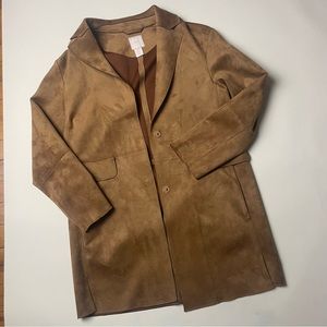 h&m faux suede jacket